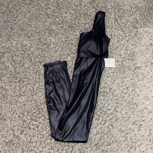 FABLETICS MOTION365+ Shine Jumpsuit - Black Shine